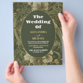 Vintage Blumenhochzeit Flyer (Hand)