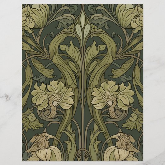 Vintage Blumenhochzeit Flyer (Hinten)