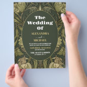 Vintage Blumenhochzeit Flyer (Hand)