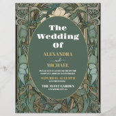 Vintage Blumenhochzeit Flyer (Vorne)