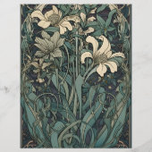 Vintage Blumenhochzeit Flyer (Hinten)