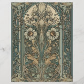 Vintage Blumenhochzeit Flyer (Hinten)