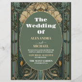 Vintage Blumenhochzeit Flyer (Vorne)