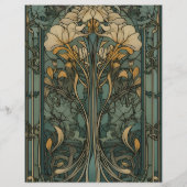 Vintage Blumenhochzeit Flyer (Hinten)