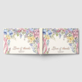 Vintage Blumenhochzeit Gästebuch (Voll)