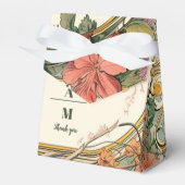 Vintage Blumenhochzeit Geschenkschachtel (Vorderseite)