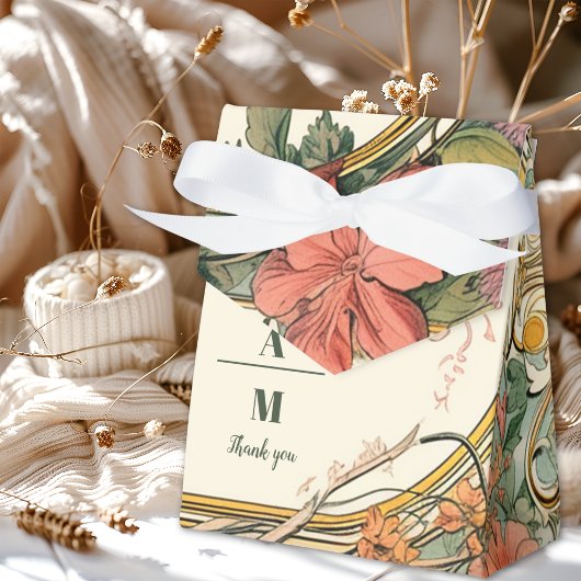 Vintage Blumenhochzeit Geschenkschachtel