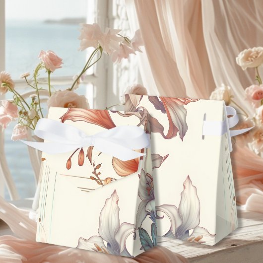 Vintage Blumenhochzeit Geschenkschachtel