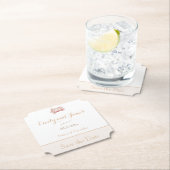 Vintage Blumenhochzeit im Jugendstil Sichern Sie d Untersetzer (Vor Ort)