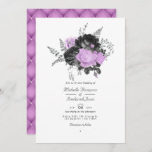 Vintage Blumenhochzeit in Schwarz und Lilac