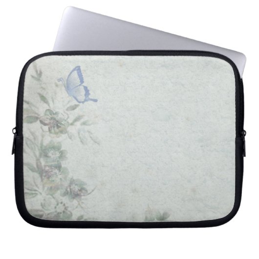 Vintage Blumenhochzeit Laptopschutzhülle (Vorderseite)