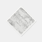 Vintage Blumenhochzeit Napkins Serviette (Ecke)