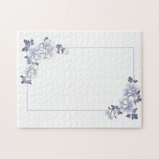 Vintage Blumenhochzeit oder Jahrestag Puzzle (Horizontal)