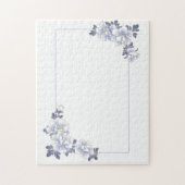 Vintage Blumenhochzeit oder Jahrestag Puzzle (Vertikal)