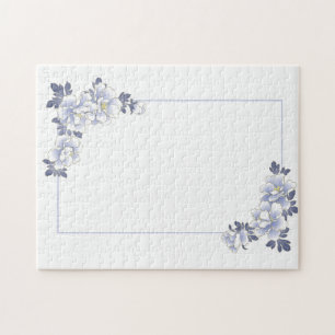 Vintage Blumenhochzeit oder Jubiläum Puzzle