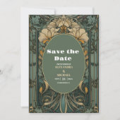 Vintage Blumenhochzeit Save The Date (Vorderseite)