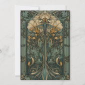 Vintage Blumenhochzeit Save The Date (Rückseite)