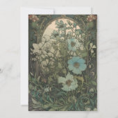 Vintage Blumenhochzeit Save The Date (Rückseite)