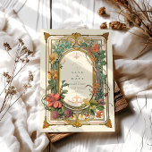 Vintage Blumenhochzeit Save The Date