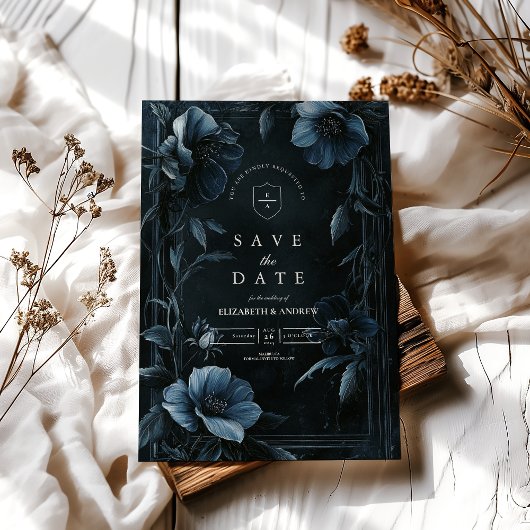 Vintage Blumenhochzeit Save The Date