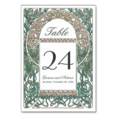 Vintage Blumenhochzeiten I Tischnummer (Rückseite)