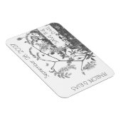 Vintage-Blumenillustration - Heiratsantrag Magnet (Rechte Seite)