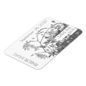Vintage-Blumenillustration - Heiratsantrag Magnet (Linke Seite)