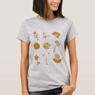 Vintage-Blumenillustrations-Collage T-Shirt