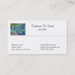 Vintage Blumeniren Vincent van Gogh Visitenkarte