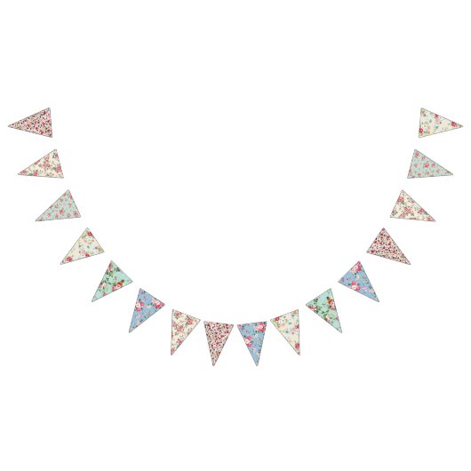 Vintage Blumenjagd. Wimpelkette (Alle)