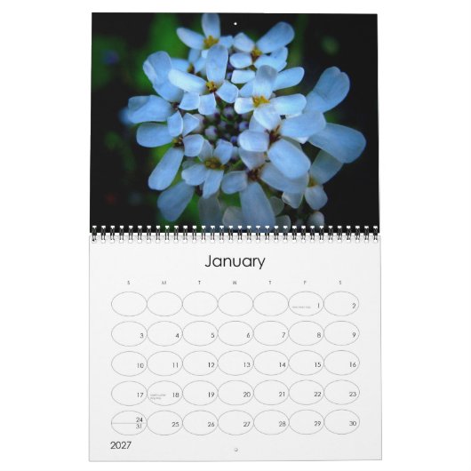 Vintage-Blumenkalender Kalender (Jan 2027)