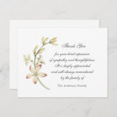 Vintage Blumenkarte Dankeskarte (Vorne/Hinten)