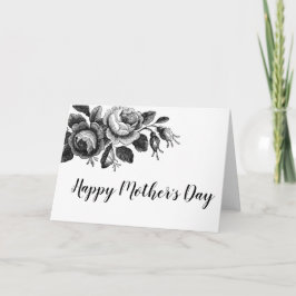 Vintage Blumenkarte der mutter Tages Karte