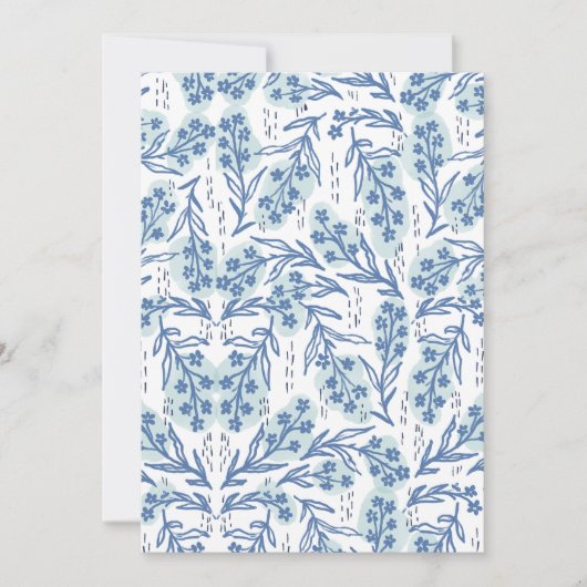 Vintage Blumenkarte Feiertagskarte (Vorderseite)