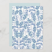 Vintage Blumenkarte Feiertagskarte (Vorne/Hinten)