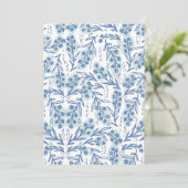 Vintage Blumenkarte Feiertagskarte (Stehend Vorderseite)