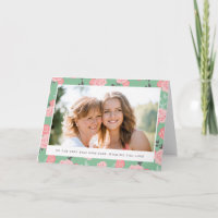 Vintage Blumenkarte Foto Muttertagskarte