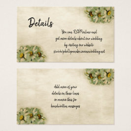 Vintage Blumenkarten