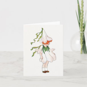 Vintage-Blumenkinder-Karten mit Falz