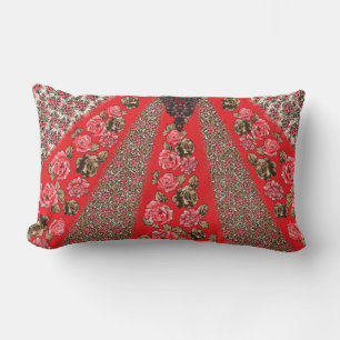 Vintage Blumenkissen   Cozy Boho Charme Lendenkissen