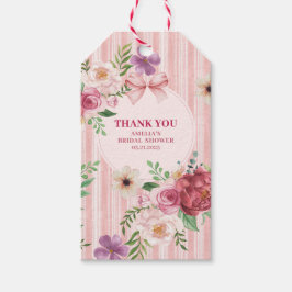 Vintage Blumenkochette Bogen Brautparty Gutes Geschenkanhänger