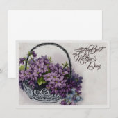 Vintage-Blumenkorb – Muttertagsblüte (Vorne/Hinten)