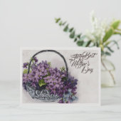Vintage-Blumenkorb – Muttertagsblüte (Stehend Vorderseite)