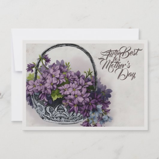 Vintage-Blumenkorb – Muttertagsblüte (Vorderseite)