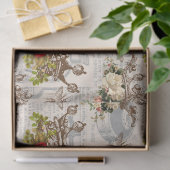 Vintage Blumenkronen mit Bienen-Dekoute Seidenpapier (Geschenk)