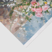 Vintage Blumenkuchendekoupage Seidenpapier (Ausschnitt)