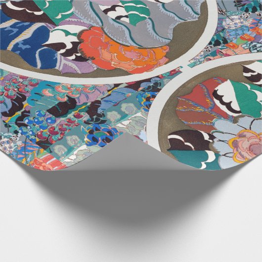 Vintage Blumenkunst Geschenkpapier (Ecke)