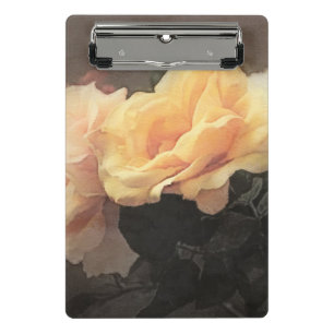 vintage Blumenkunst Hintergrund in Pastellfarben Mini Klemmbrett