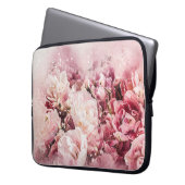 Vintage Blumenkunst Laptopschutzhülle (Vorderseite Links)