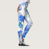 Vintage Blumenkunst Leggings (Rechts)